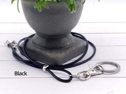 Round Leather Lanyard