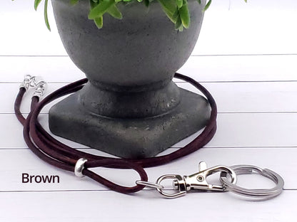 Round Leather Lanyard