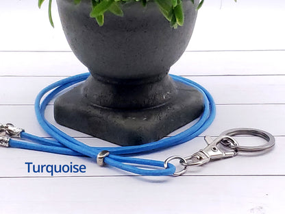 Round Leather Lanyard